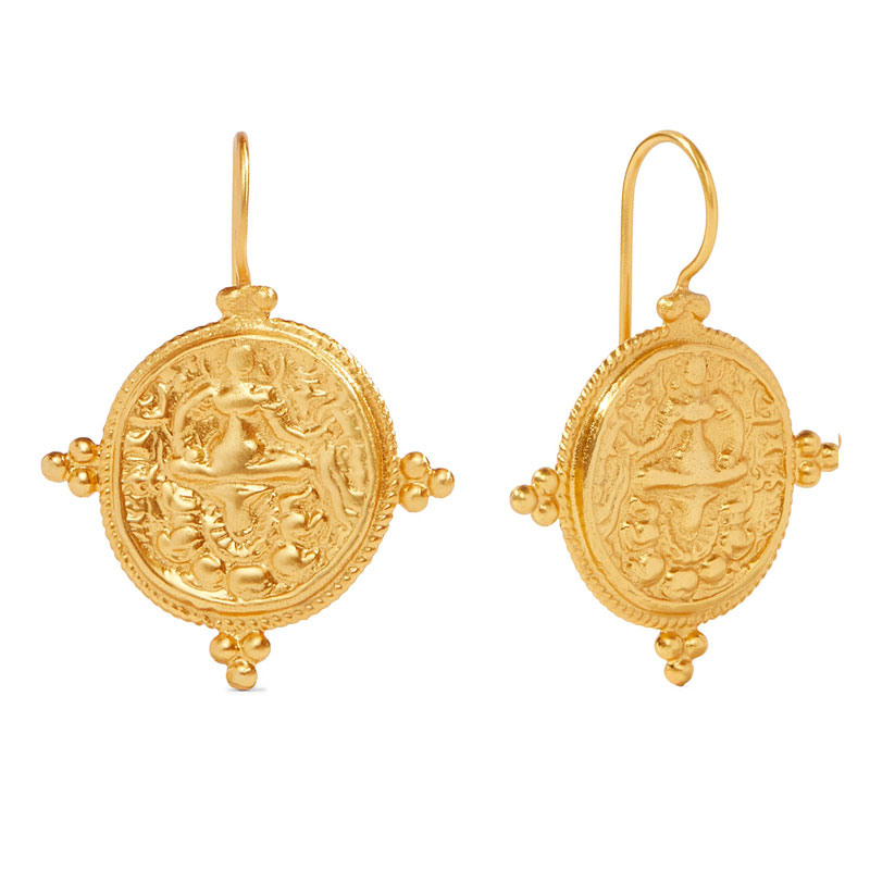 Julie Vos Quatro Coin Earrings
