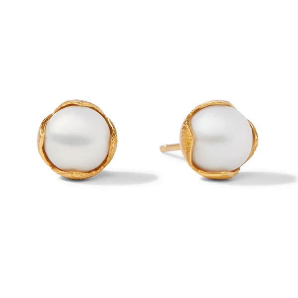 Julie Vos Penelope Pearl Stud Earrings