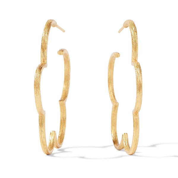 Julie Vos Gardenia Textured Hoop Earrings, Small