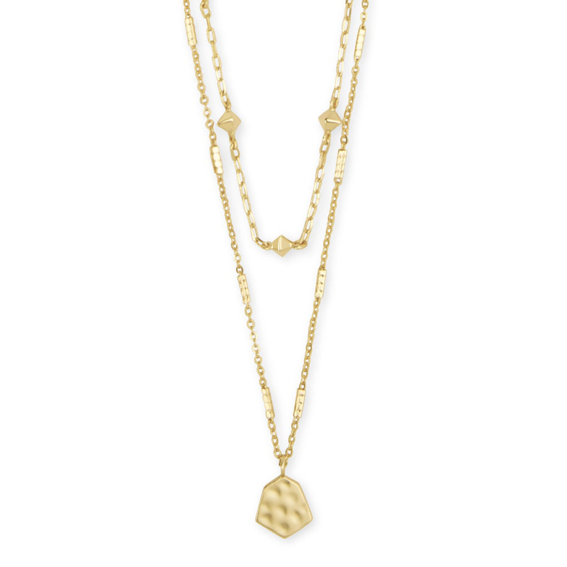 Kendra Scott Clove Multi Strand Necklace in Gold Tone