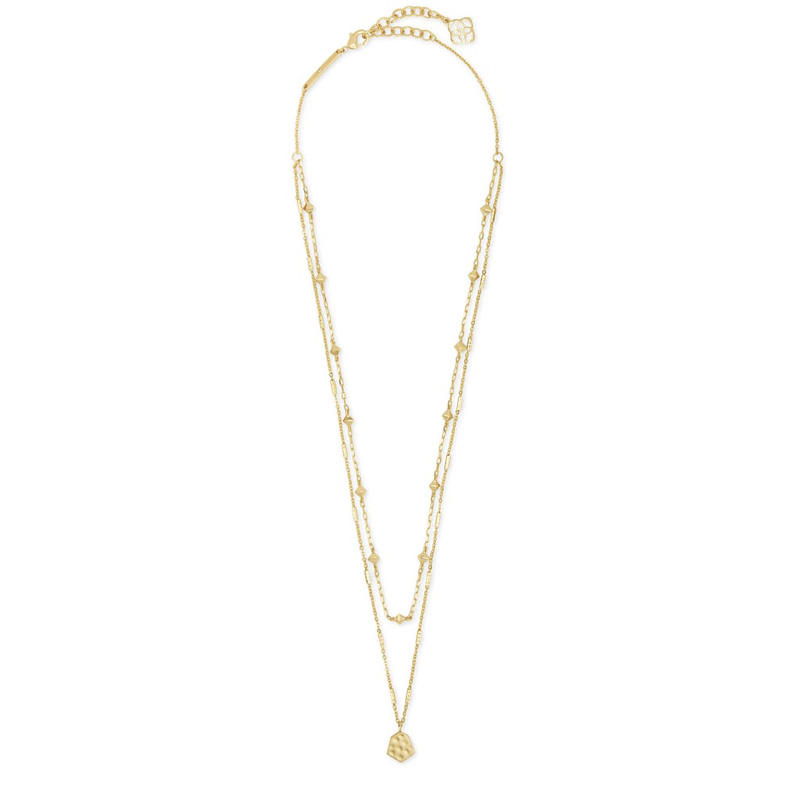 Kendra Scott Clove Multi Strand Necklace in Gold Tone