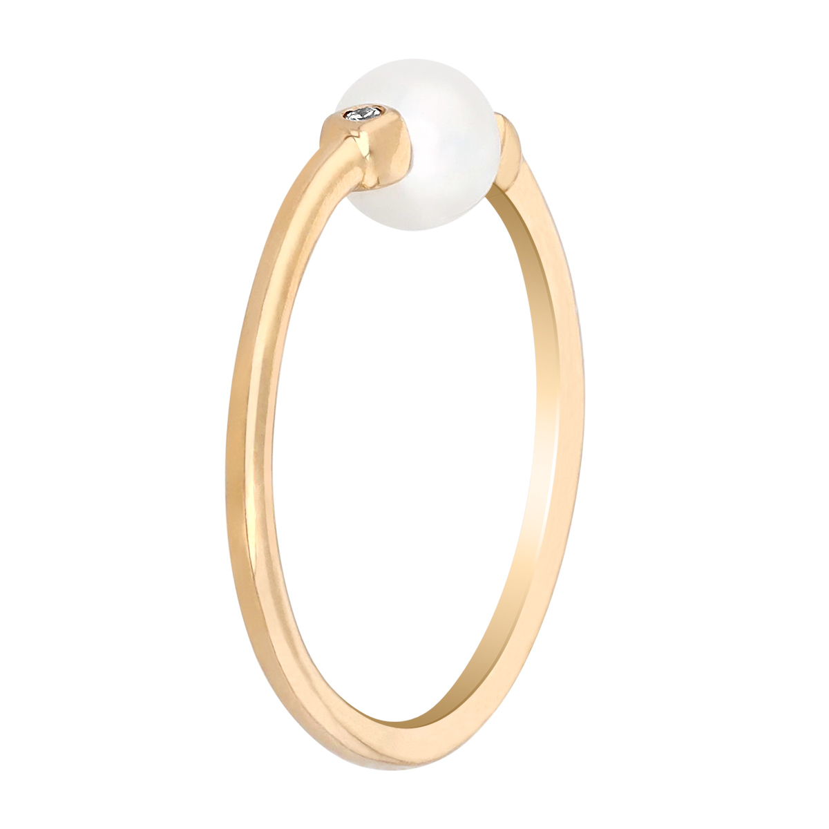Kendra Scott Cathleen 14k Yellow Gold Band Ring in Pearl
