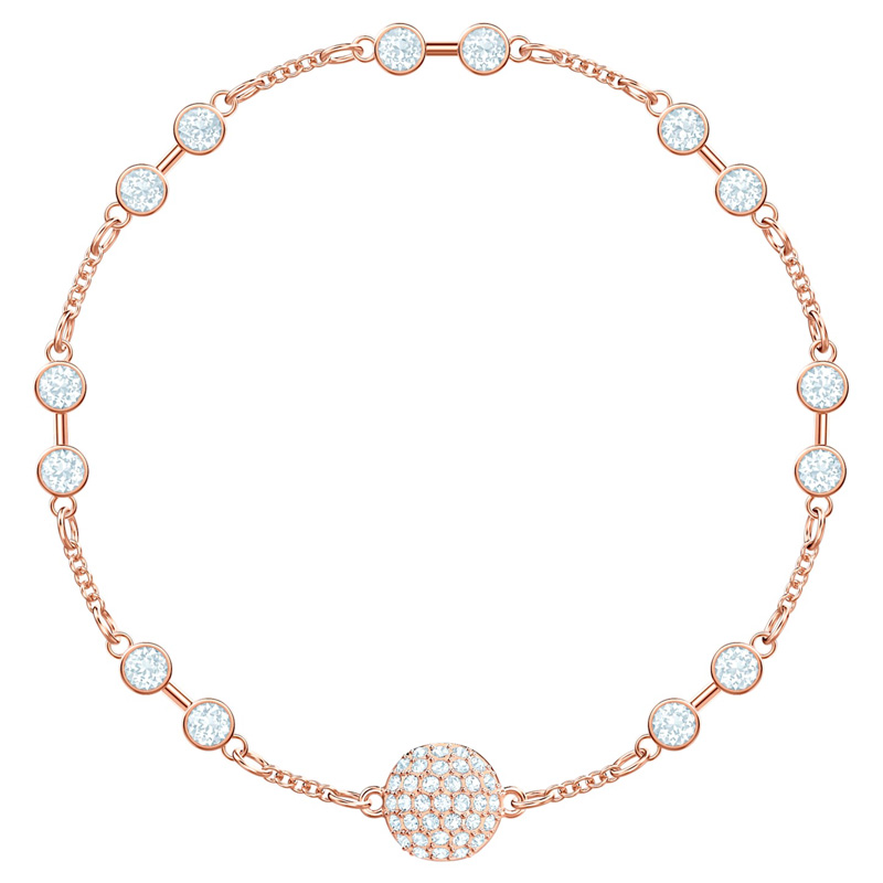 Swarovski Remix Collection Carrier White and Rose Gold Tone Bracelet