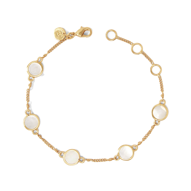 Julie Vos Valencia Delicate Bracelet, Mother of Pearl