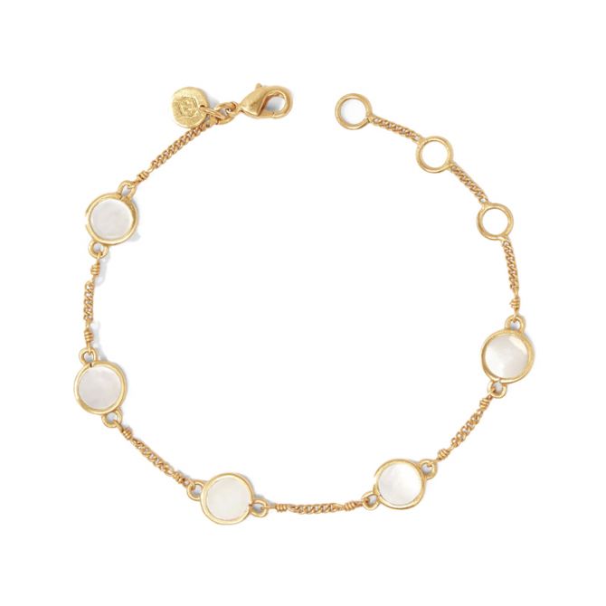 Julie Vos Valencia Delicate Bracelet, Mother of Pearl