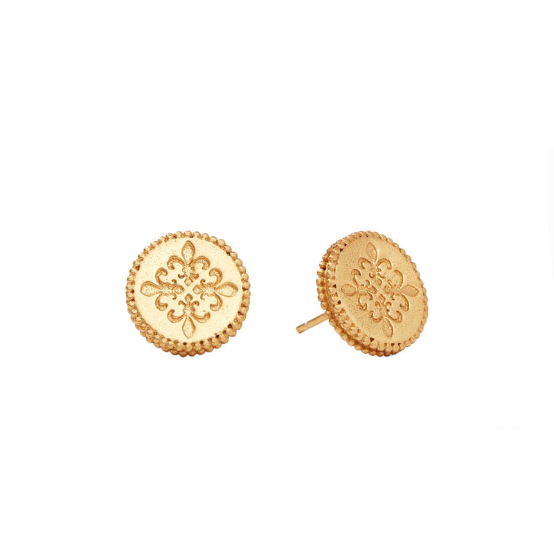 Julie Vos Fleur de Lis Stud Earrings