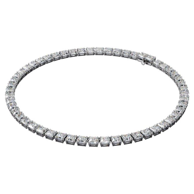 Swarovski Millenia Square Cut Zirconia Necklace, Clear