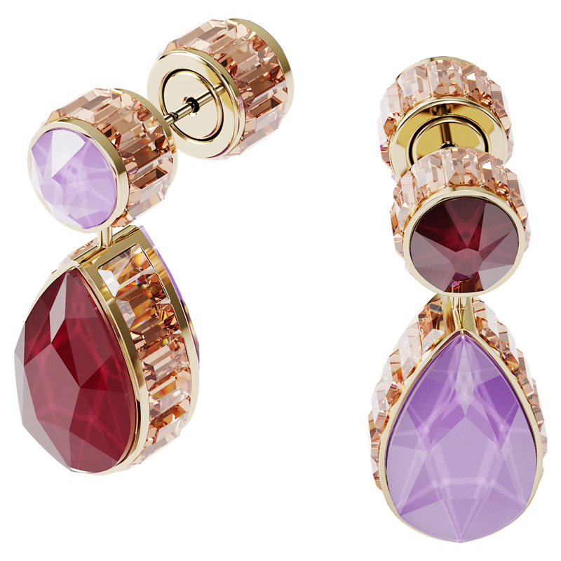Swarovski Orbita Asymmetrical Drop Cut Crystal Earrings