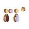Swarovski Orbita Asymmetrical Drop Cut Crystal Earrings, Multicolor