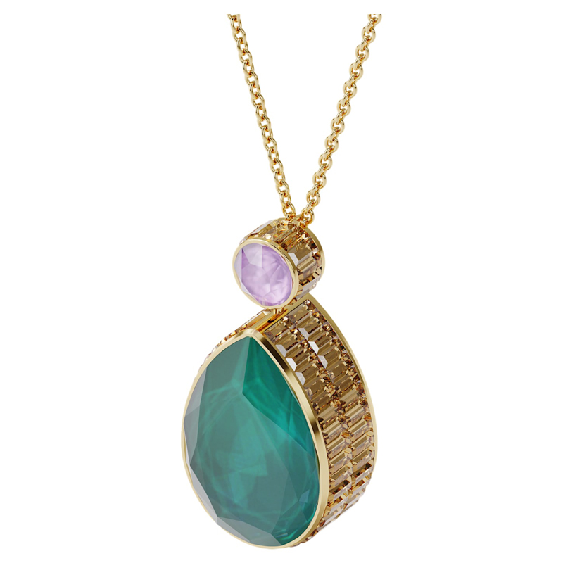 Swarovski Orbita Drop Cut Crystal Necklace, Multicolored