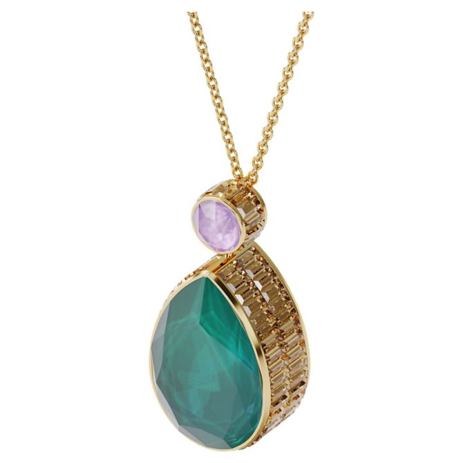 Swarovski Orbita Drop Cut Crystal Necklace, Multicolored