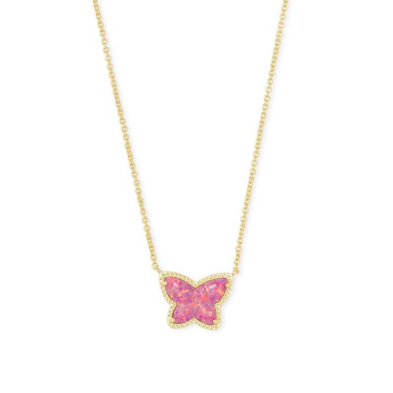 日本未入荷 Copping Zone - Pink Opal Butterfly Necklace Pink Opal Butterfly Necklace – Copping Zone