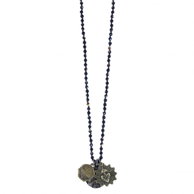 Miracle Icons by Mary Jo Pane 3mm Mother of Pearl Necklace