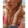 Kendra Scott Mallory Gold Tone Stud Earrings in Indigo Kyocera Opal