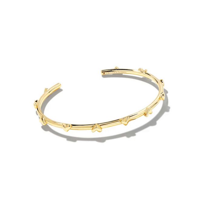 Kendra Scott Haven Heart Cuff Bracelet in Gold Tone