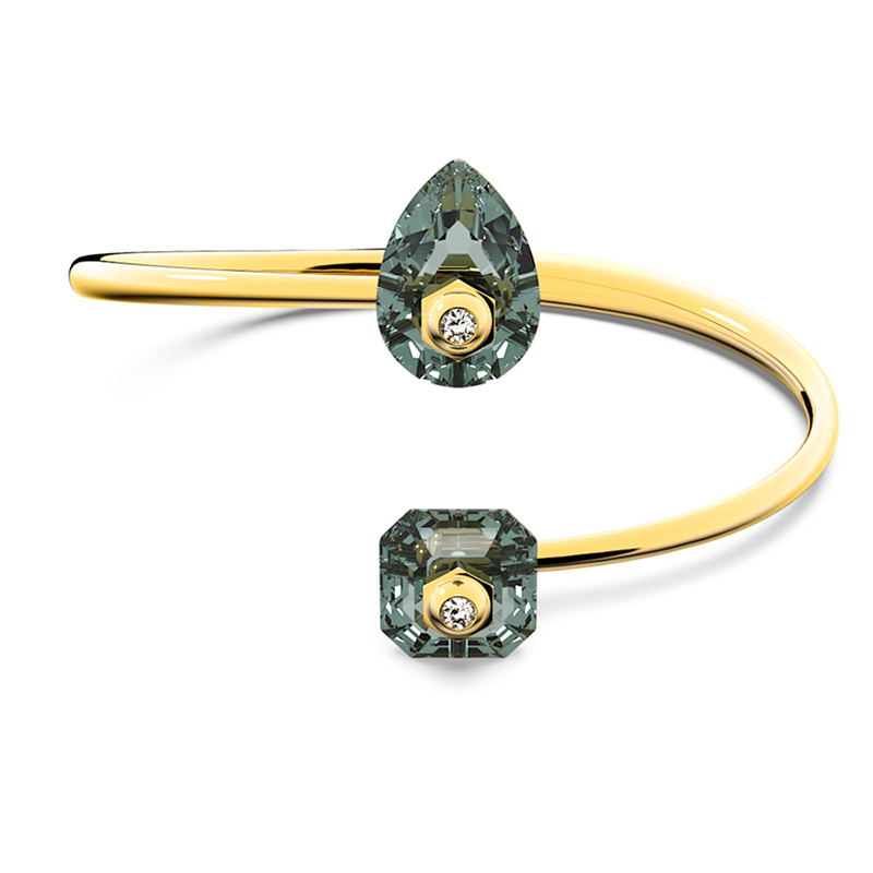 Swarovski Numina Large Bangle, Grey and Gold Tone Plated | 5620754
