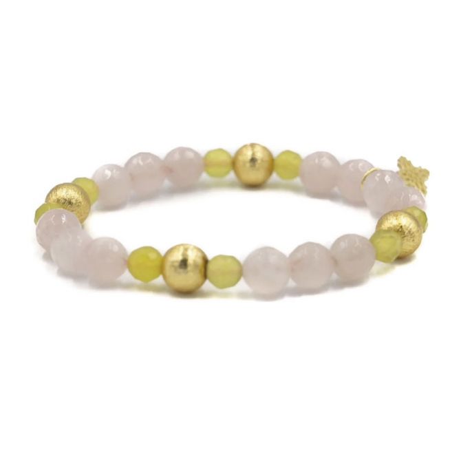 Hazen and Co Blossom Bracelet, Rose and Mint