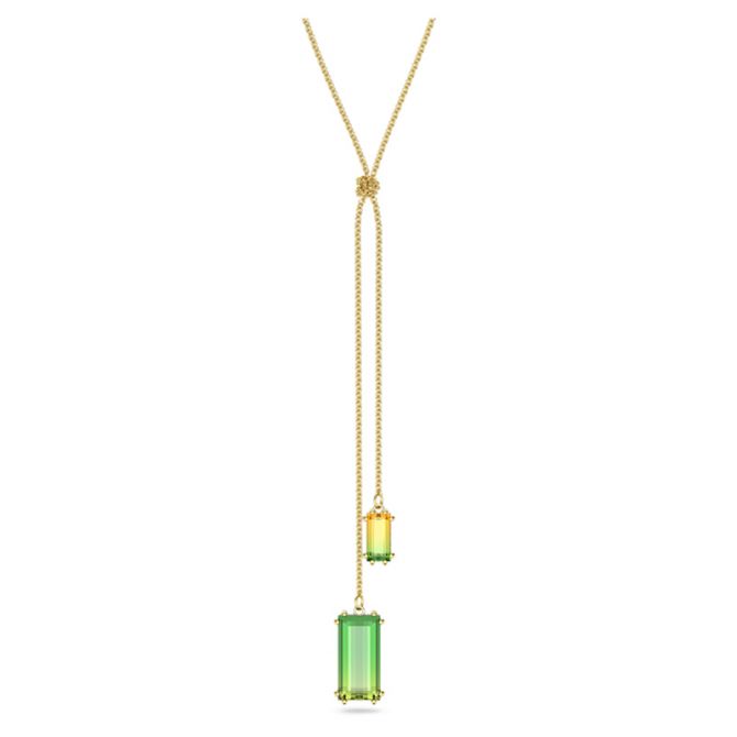 Swarovski Millenia Y Pendant, Multicolored and Gold Tone Plated