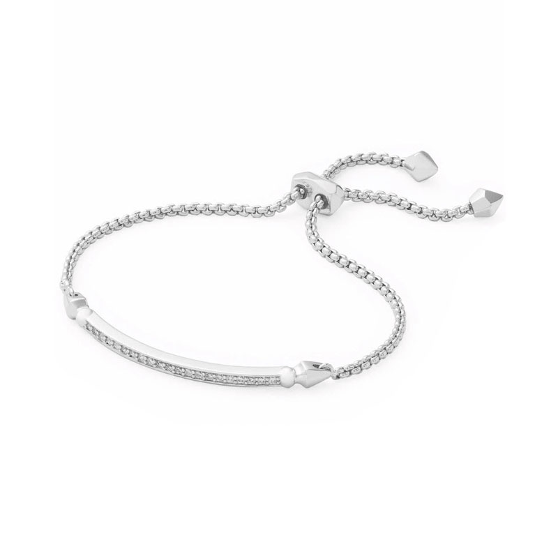 Kendra Scott Ott Adjustable Chain Bracelet in Silver Tone 9608800954