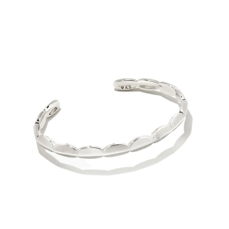 Emilie Silver Chain Bracelet in Platinum Drusy