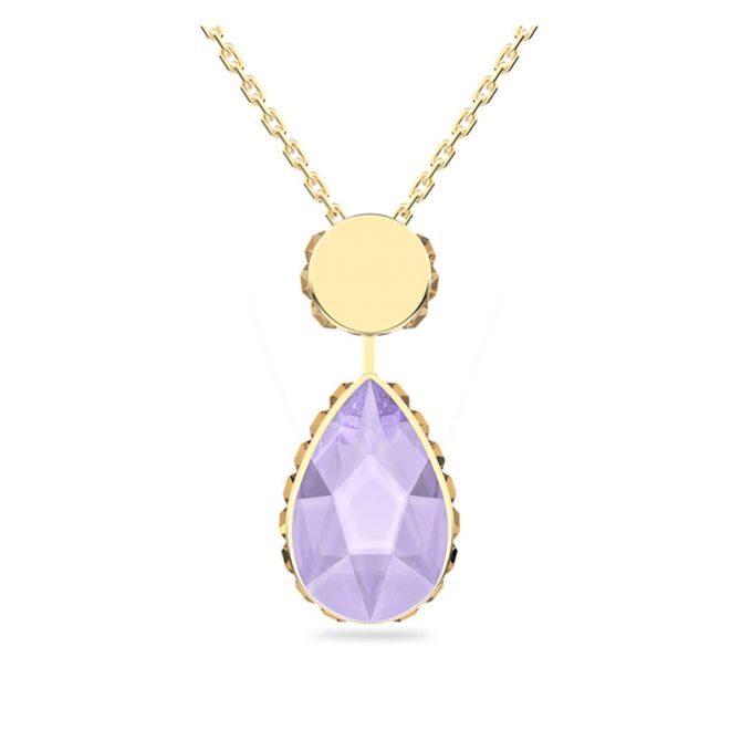【Swarovski】 Orbita 5619786 SWAROVSKI 5619786 Gold Orbita Gem Reversible Pendant