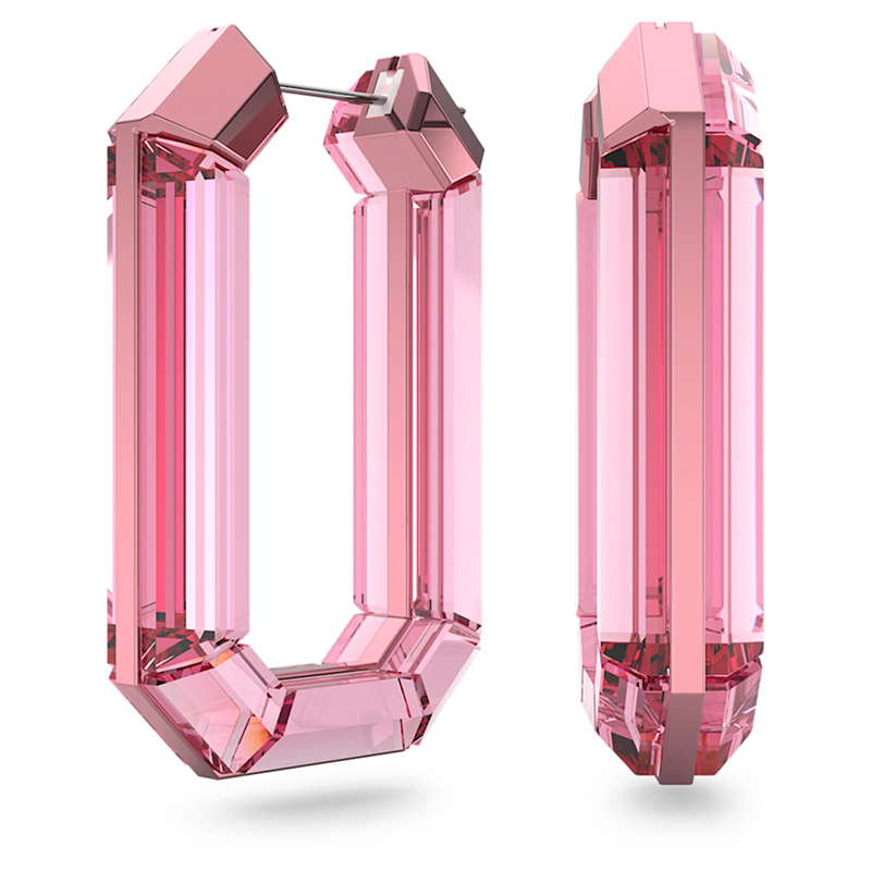 Swarovski Lucent Hoop Earrings, Pink | 5633955 | Borsheims