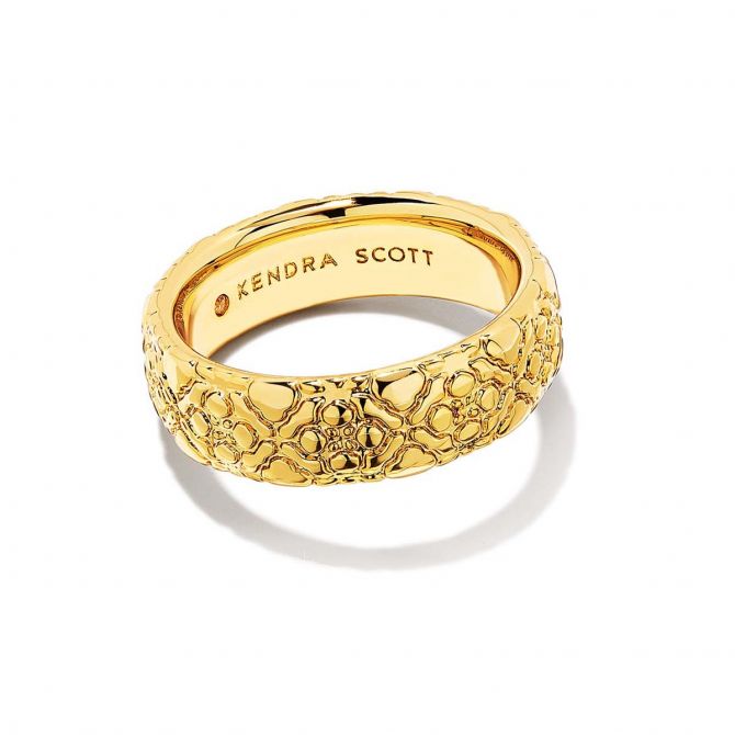 Kendra Scott Harper Band Ring in Yellow Gold Plate