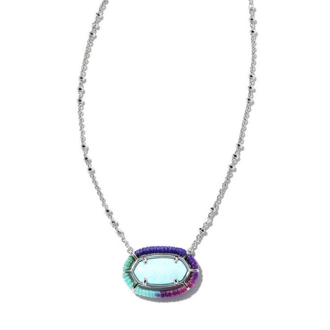 Elisa silver pendant necklace clearance in amethyst
