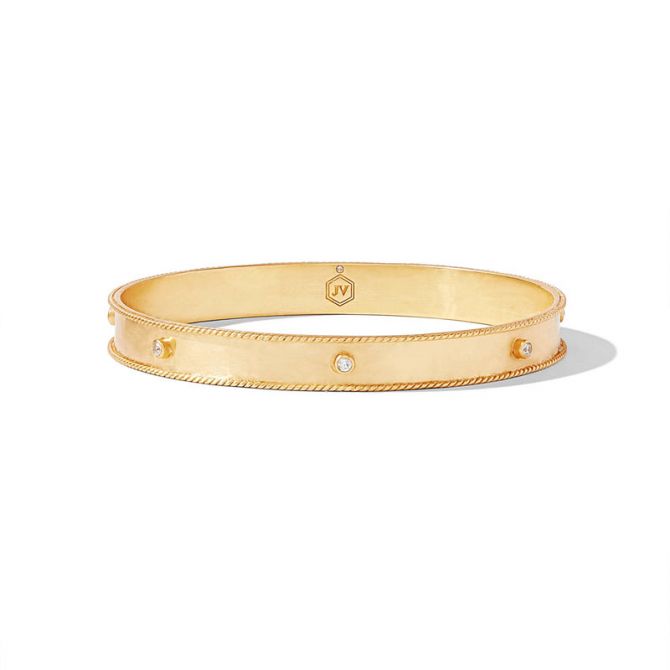 Julie Vos Savoy Medium Bangle in Cubic Zirconia