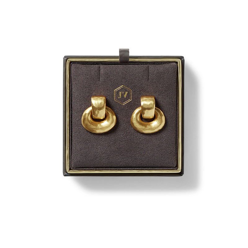 Julie Vos Avalon Demi Doorknocker Earrings