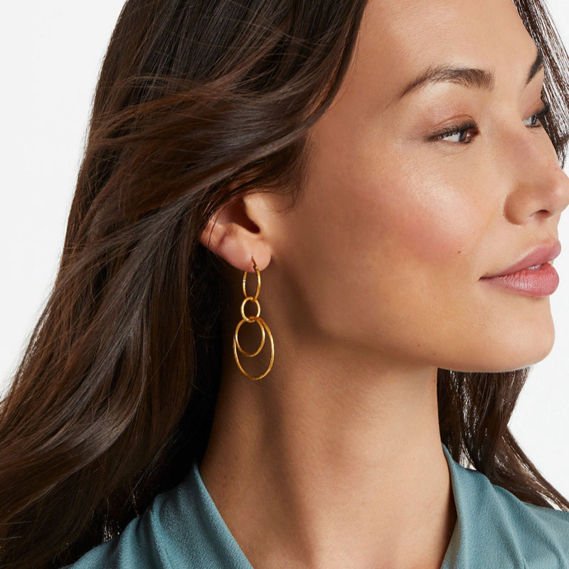 Julie Vos Simone 3 in 1 Earrings