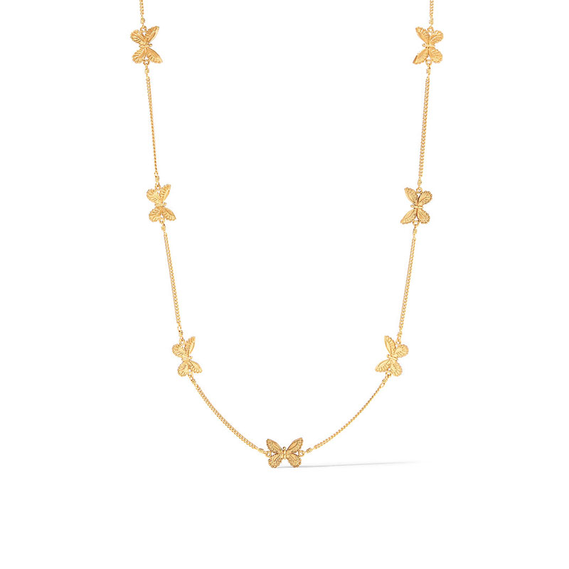 Julie Vos Butterfly Delicate Station Necklace