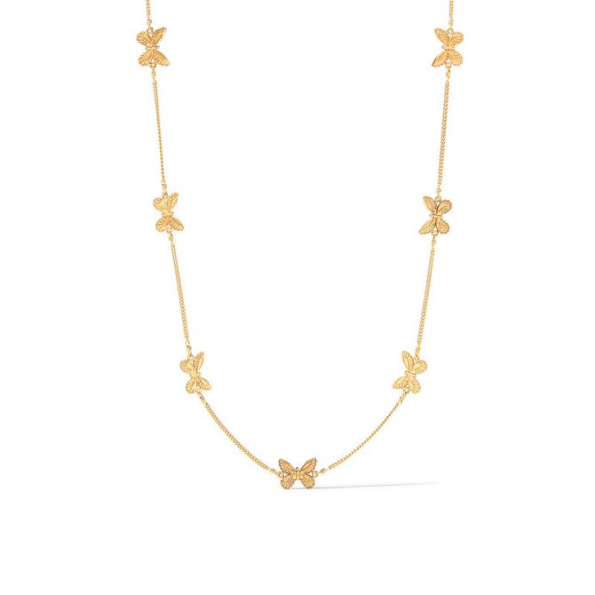 Julie Vos Butterfly Delicate Station Necklace