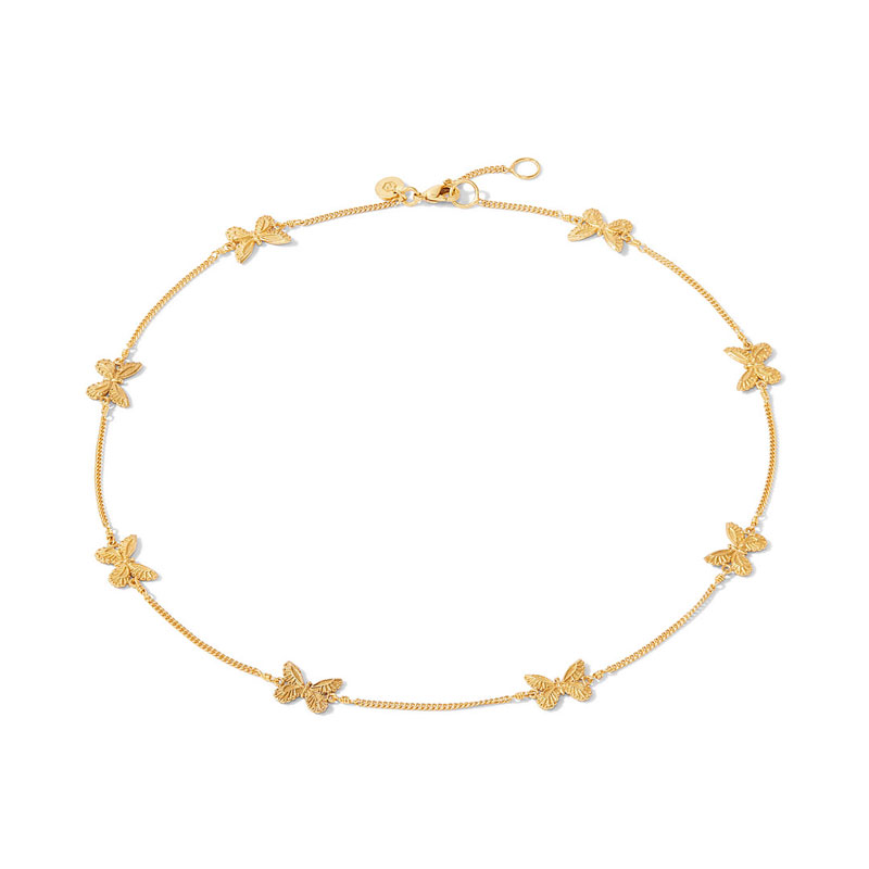 Julie Vos Butterfly Delicate Station Necklace