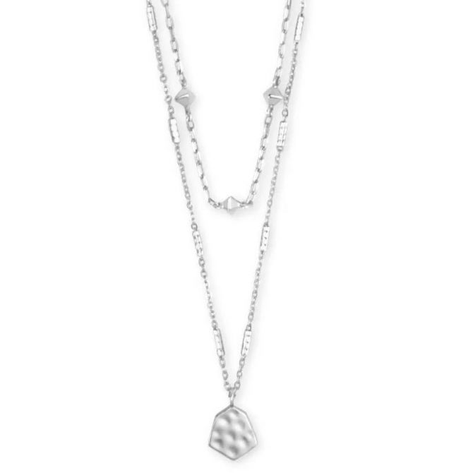 Kendra Scott Clove Multi Strand Necklace in Bright Silver