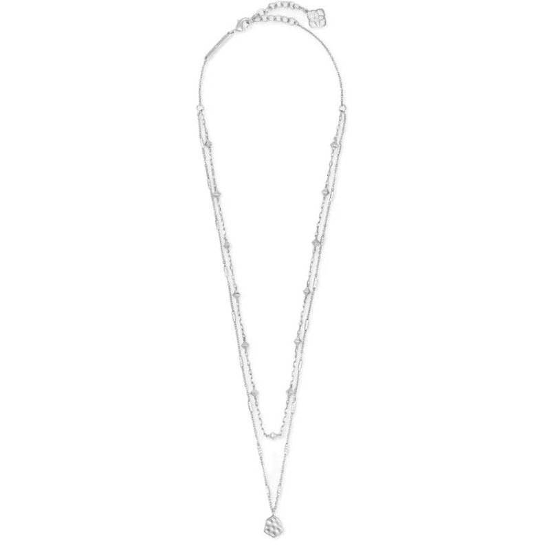 Kendra Scott Clove Multi Strand Necklace in Bright Silver