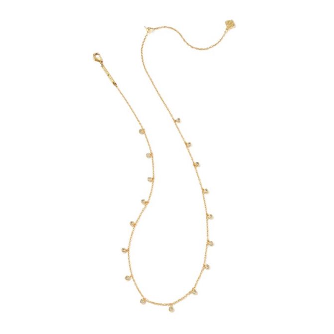 Kendra Scott Amelia Chain Necklace in Yellow Gold Plated