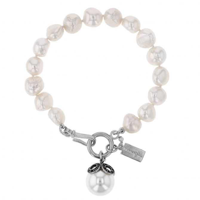 Pearly Girls Caroline Bracelet, 7.5"