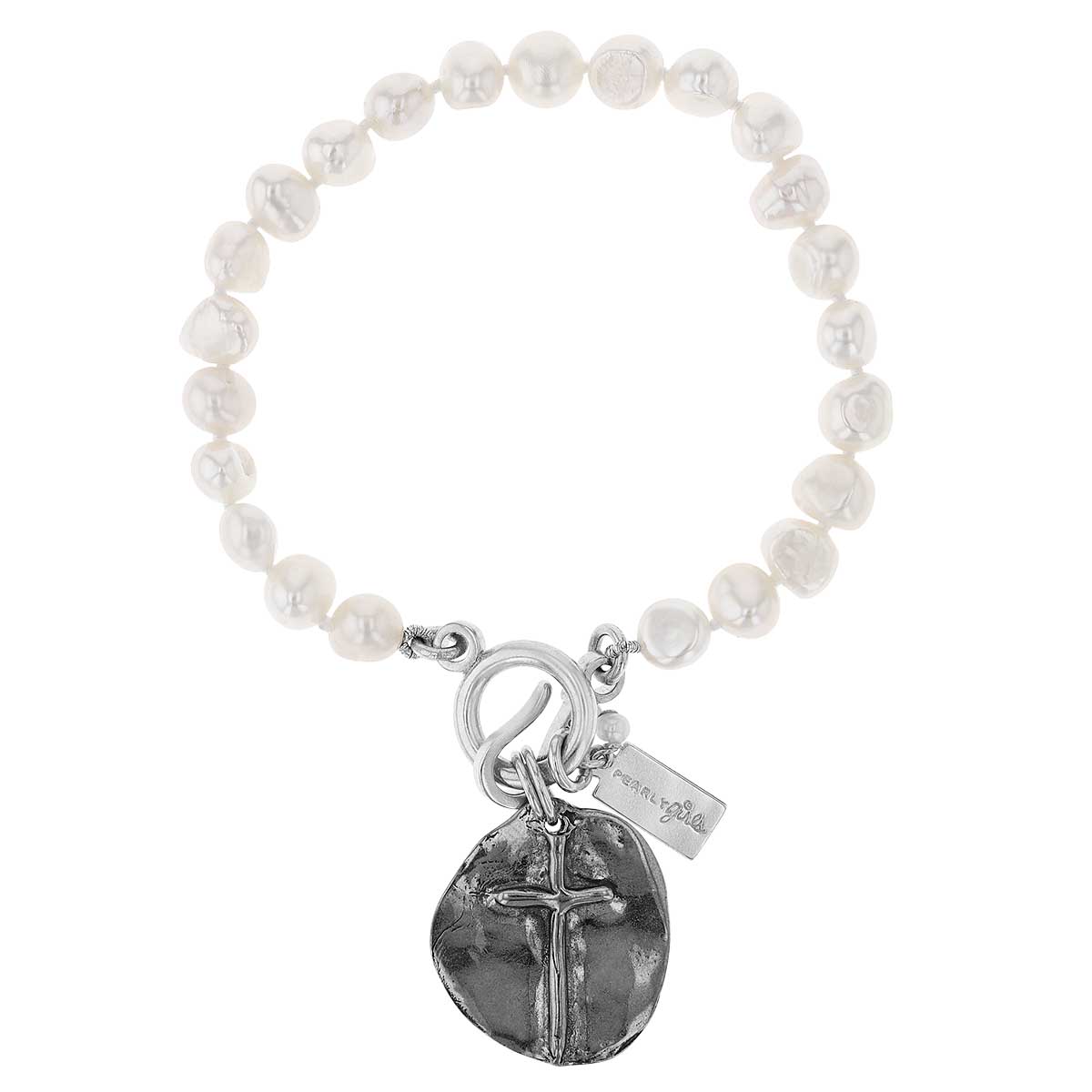 Pearly Girls Sophie Sterling Silver Pearl Bracelet, 7.5