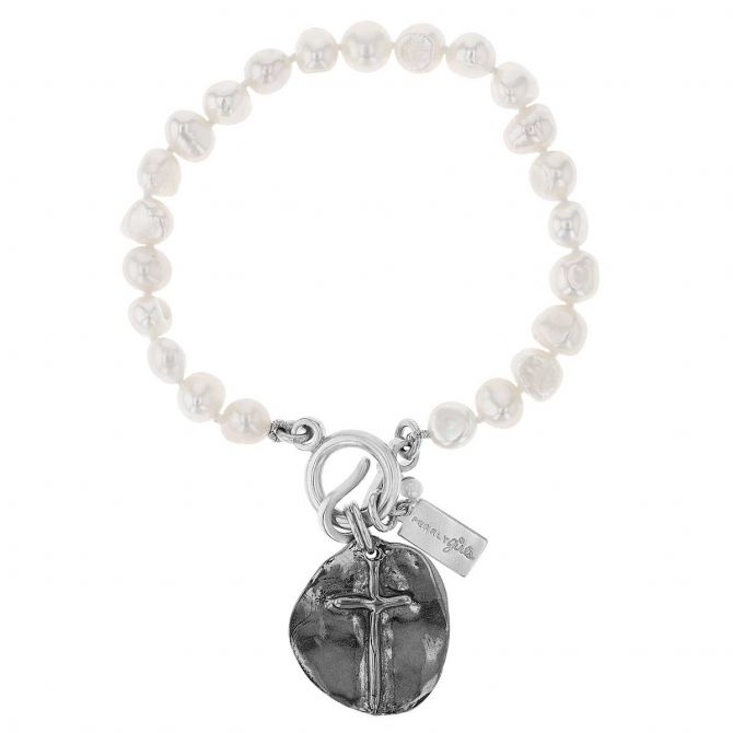 Pearly Girls Sophie Sterling Silver Pearl Bracelet, 7.5"