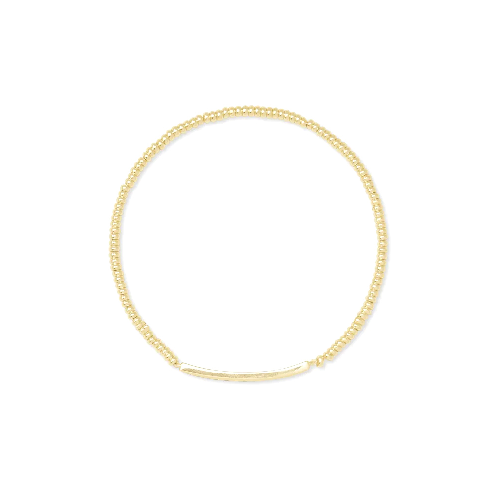 Kendra Scott Yellow Gold Plated Addison Stretch Bracelet