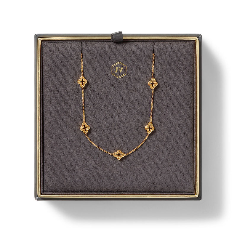 Julie Vos Florentine Demi Delicate Station Necklace
