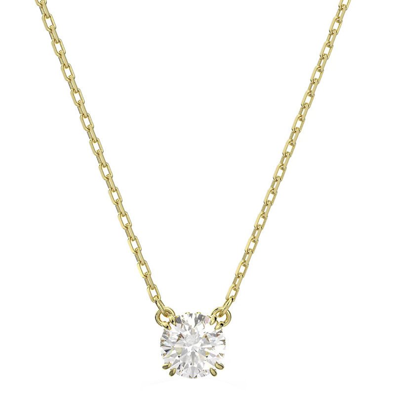 Swarovski Constella Rose Cut Pendant, Gold Tone