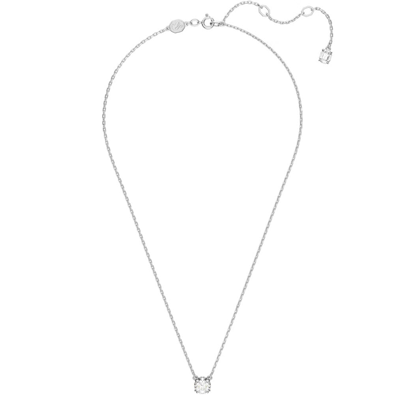 Swarovski Constella Round Cut Pendant, White Rhodium Plate