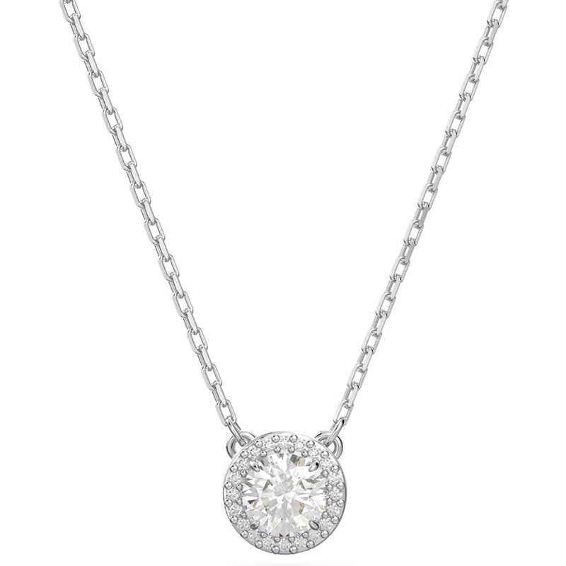 Swarovski Constella Round Cut Pave Pendant Necklace