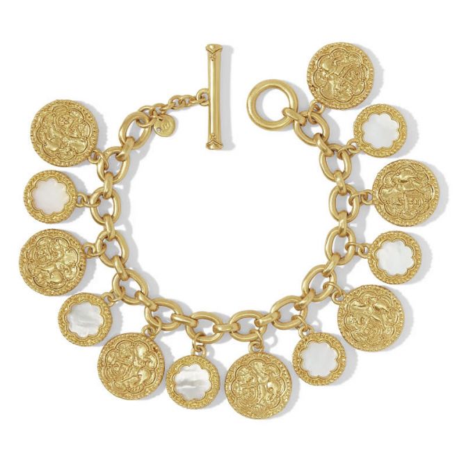 Julie Vos Trieste Coin Charm Bracelet
