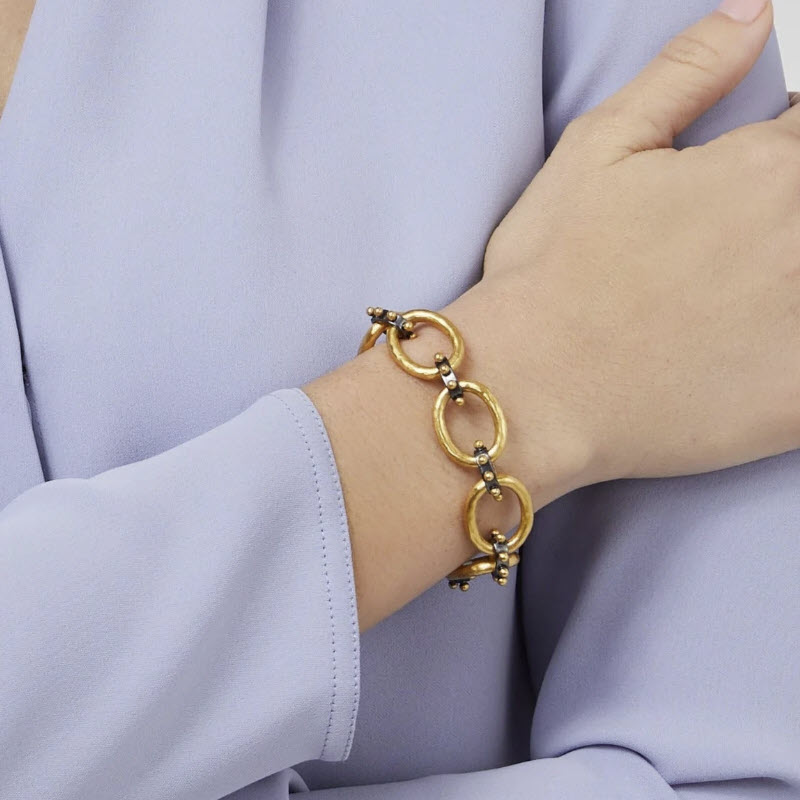 Julie Vos SoHo Demi Link Bracelet, Mixed Metal