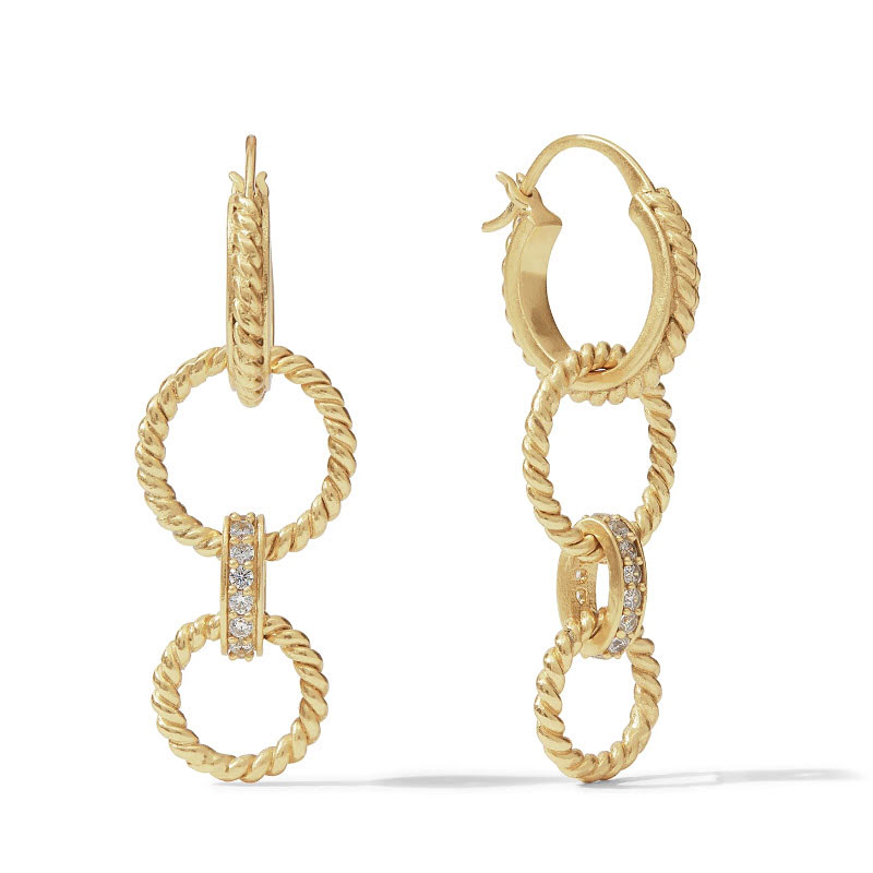 Julie Vos Monaco 3 in 1 Earrings