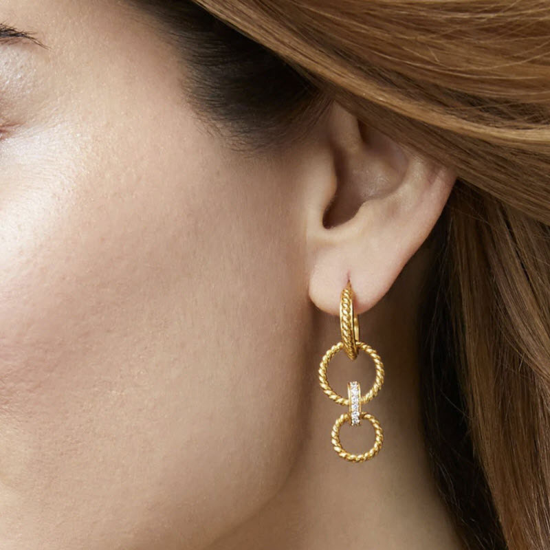 Julie Vos Monaco 3 in 1 Earrings