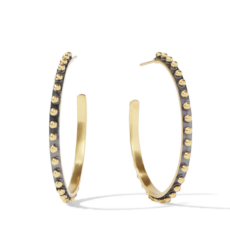 Julie Vos SoHo Large Hoop Earrings, Mixed Metal